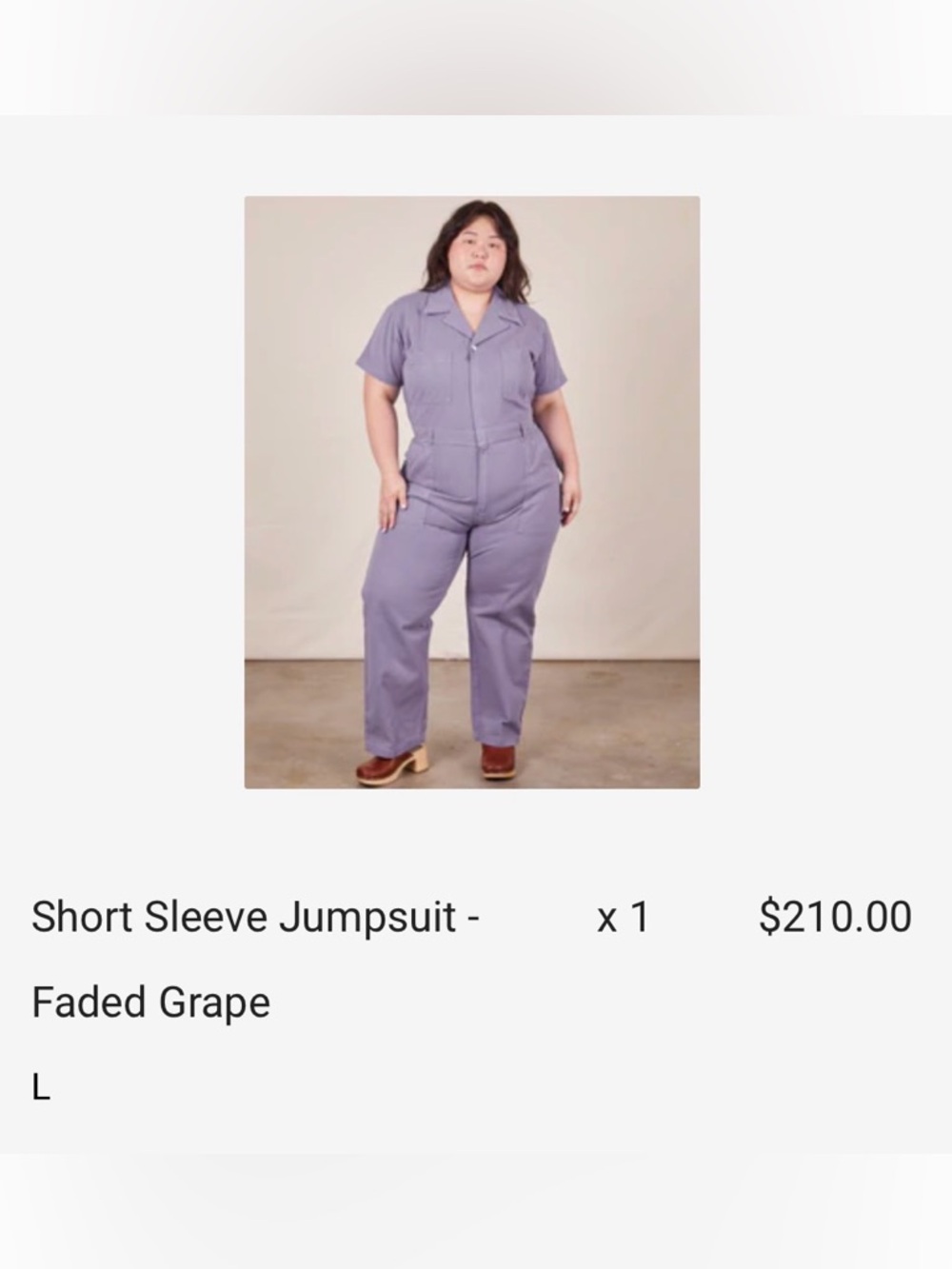 Big Bud Press Short Sleeve Jumpsuit in Grape